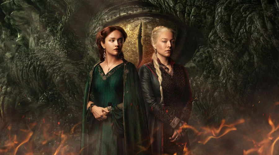 This is a promo poster for TV show 'House of the Dragon' season 2