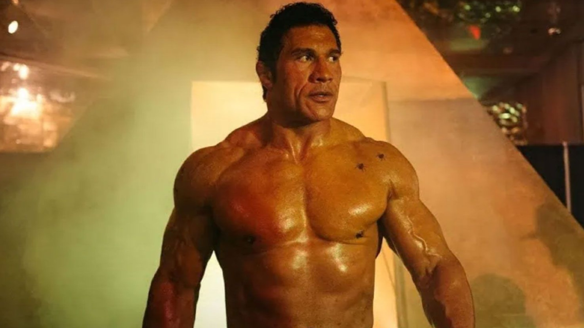 Image of 'The Rock' Dwayne Johnson as MMA fighter Mark Kerr in 'The Smashing Machine'