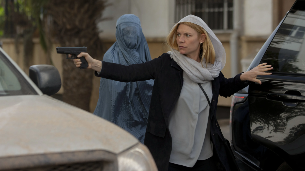 Claire Danes as Carrie Mathison in Homeland, the CIA thriller drama.The ultimate American spy TV show.