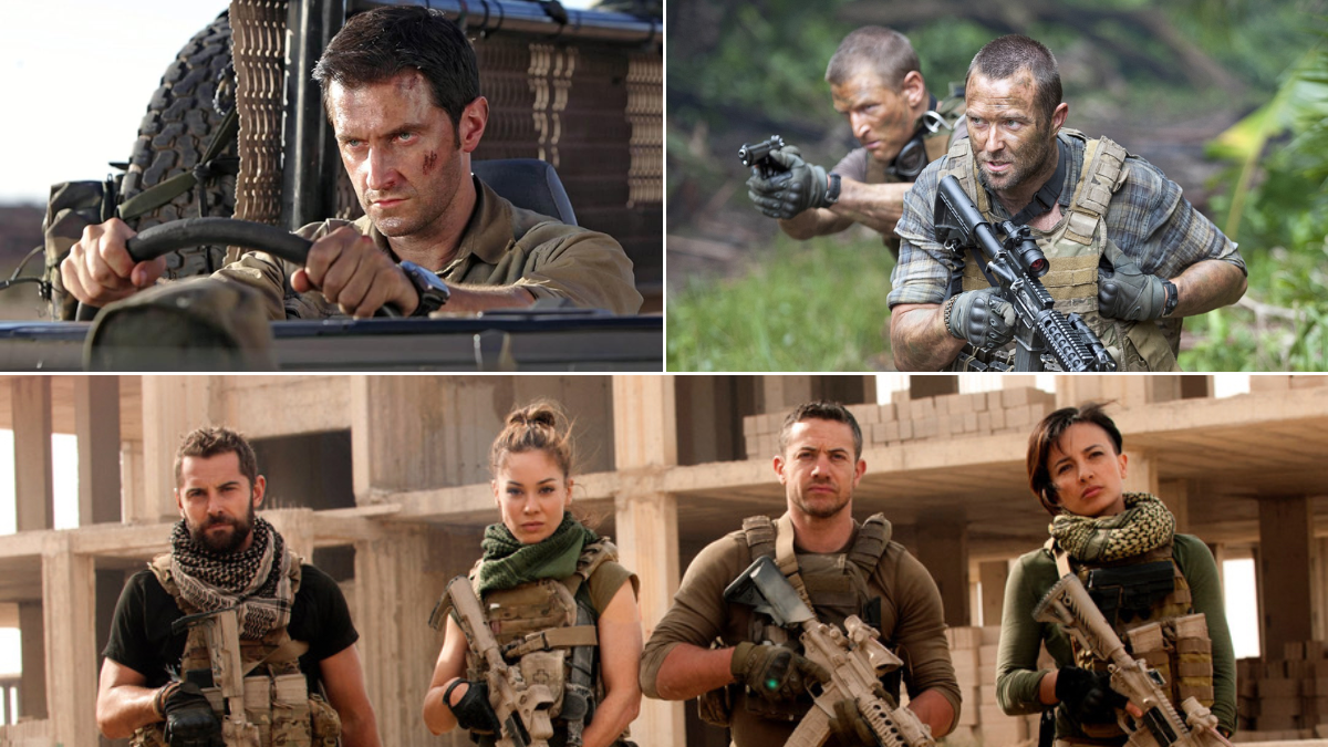 Strike Back cast members from various seasons.